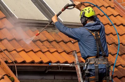 Démoussage et hydrofuge de toiture à Linazay